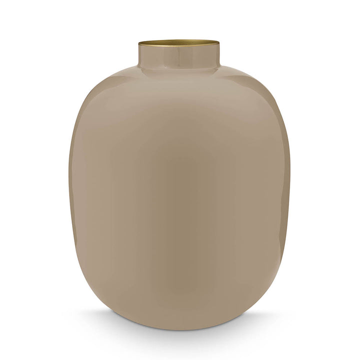 Pip Studio Vase Metall Khaki 32 cm