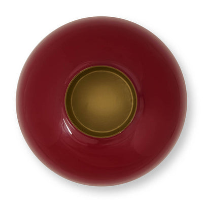 Pip Studio Vase Metall Dunkelrot 32 cm