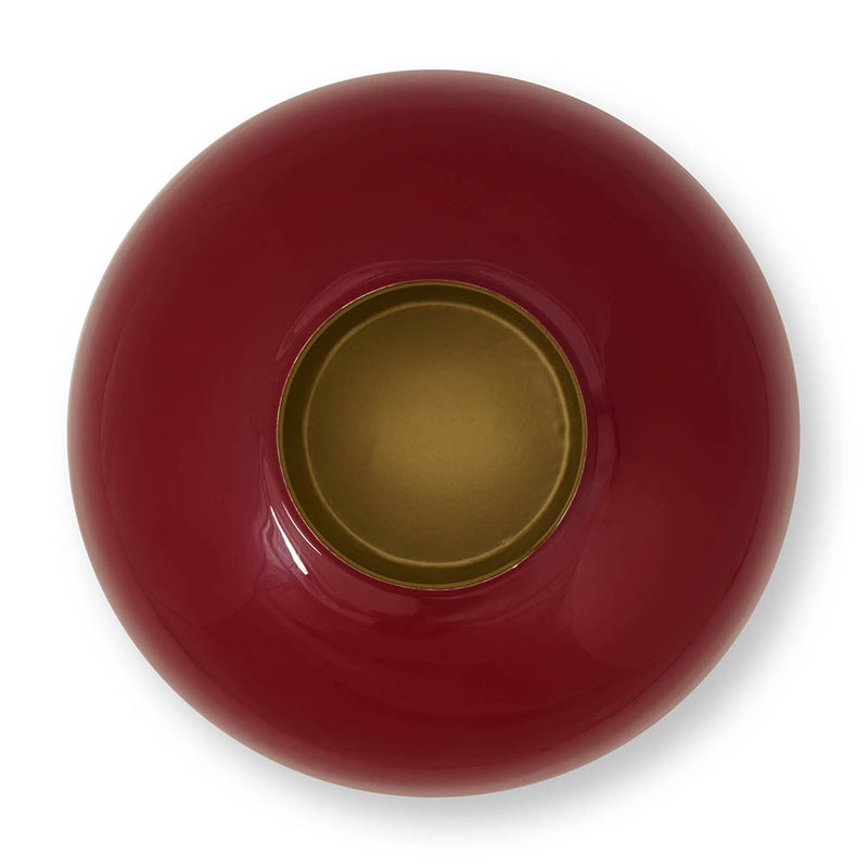 Pip Studio Vase Metall Dunkelrot 32 cm