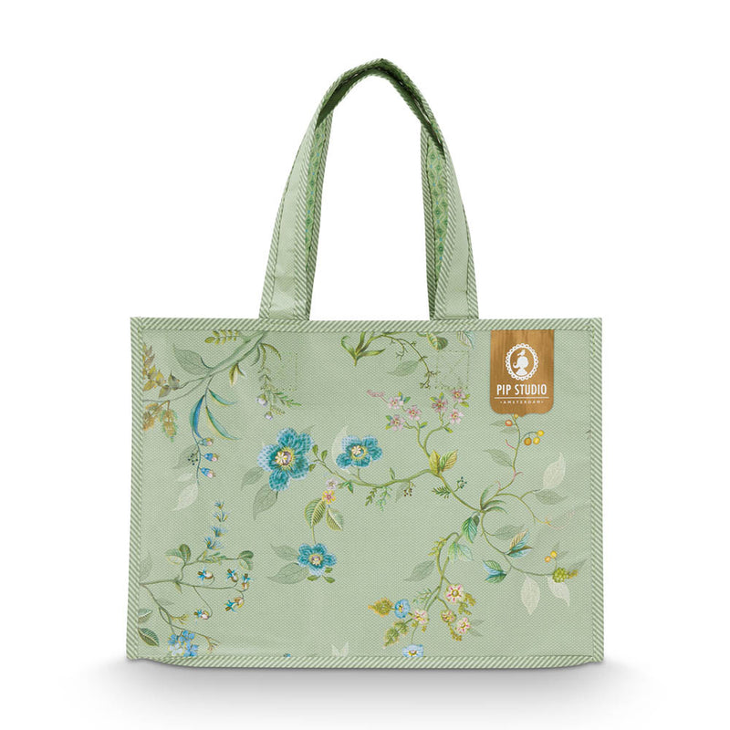 Pip Studio Shopper Kawai Flower Grün