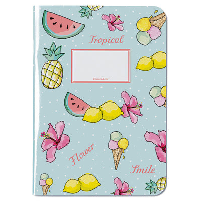 krima & isa Notizheft "Tropical" liniert A4