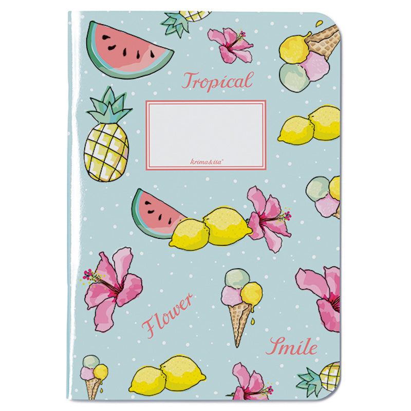 krima & isa Notizheft "Tropical" liniert A4