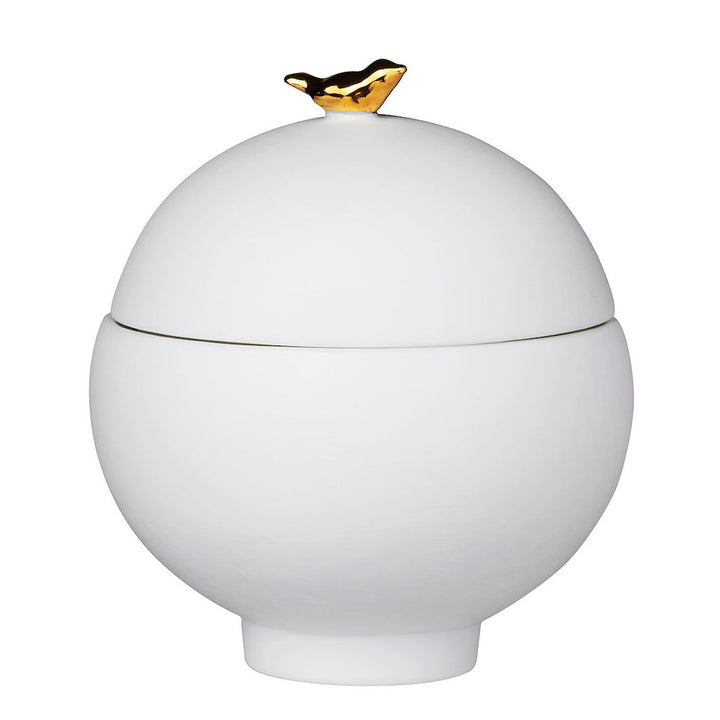 Räder Porzellandose Goldfarbener Vogel