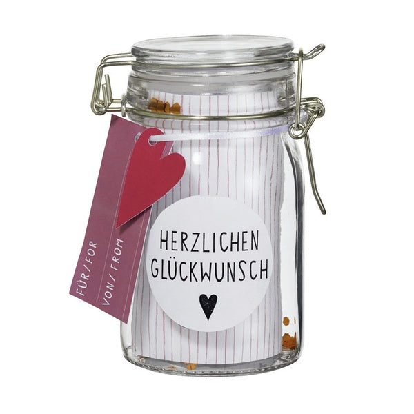 Räder Geschenkglas Herzlichen Glückwunsch