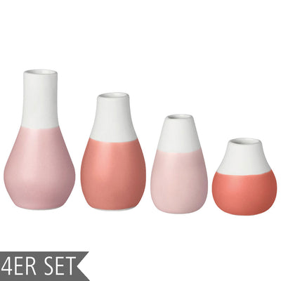 Räder Mini Pastellvasen 4er-Set Pudertöne