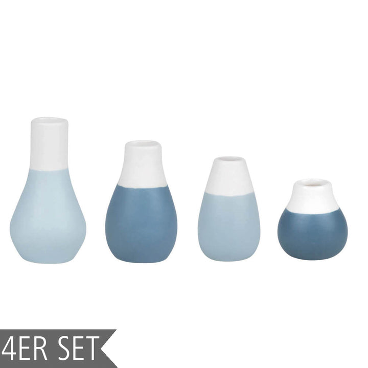 Räder Mini Pastellvasen 4er-Set Blautöne