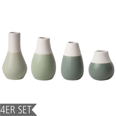 Räder Mini Pastellvasen 4er-Set Grüntöne