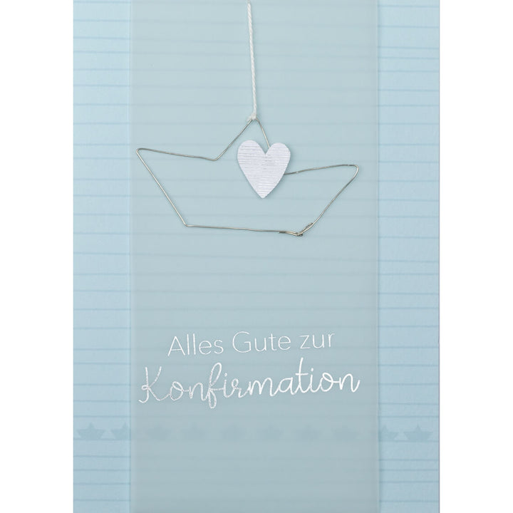 Räder Drahtkarte Alles Gute zur Konfirmation