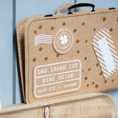 Räder Kofferkarte Das Leben ist eine Reise