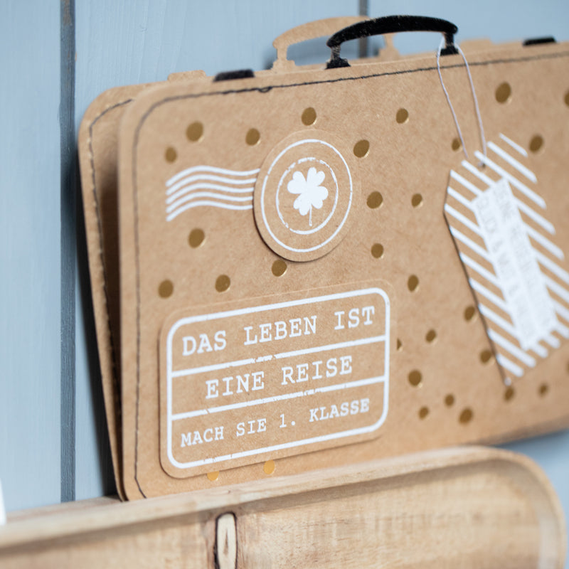 Räder Kofferkarte Das Leben ist eine Reise