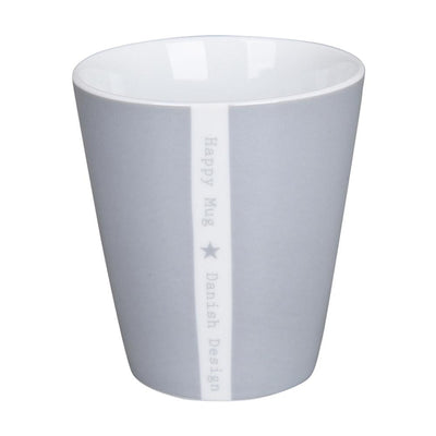 Krasilnikoff Happy Mug Colourful Stern Grau