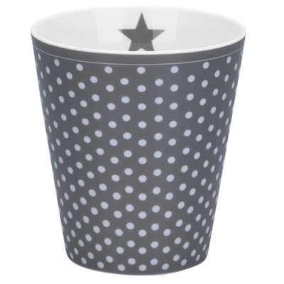 Krasilnikoff Happy Mug Micro Dots anthrazit