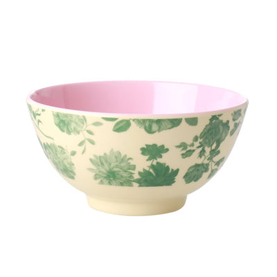 Rice Melamin Schale Green Rose mittel