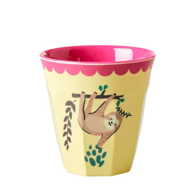 Rice Melamin Becher Sloth gelb mittel