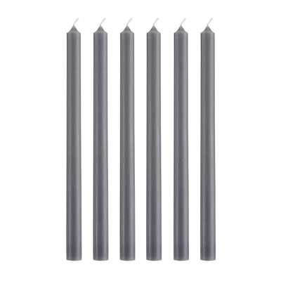 IB Laursen Stabkerzen Hege schmal grau 6er-Set