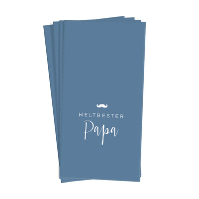 Papiertaschentücher Weltbester Papa Blau
