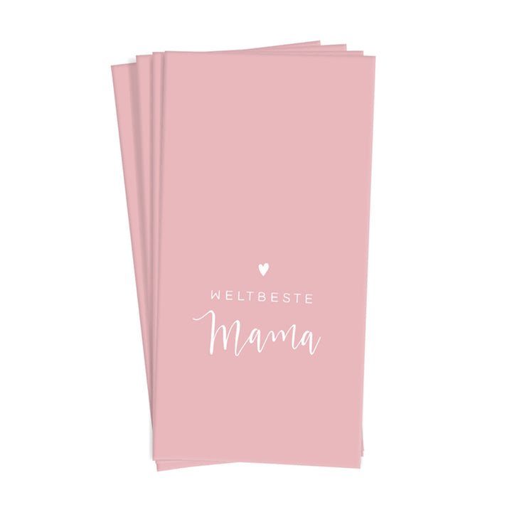 Papiertaschentücher Weltbeste Mama Rosa