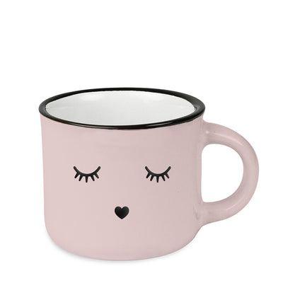 Espresso-Tasse Vintage Gesicht Frau