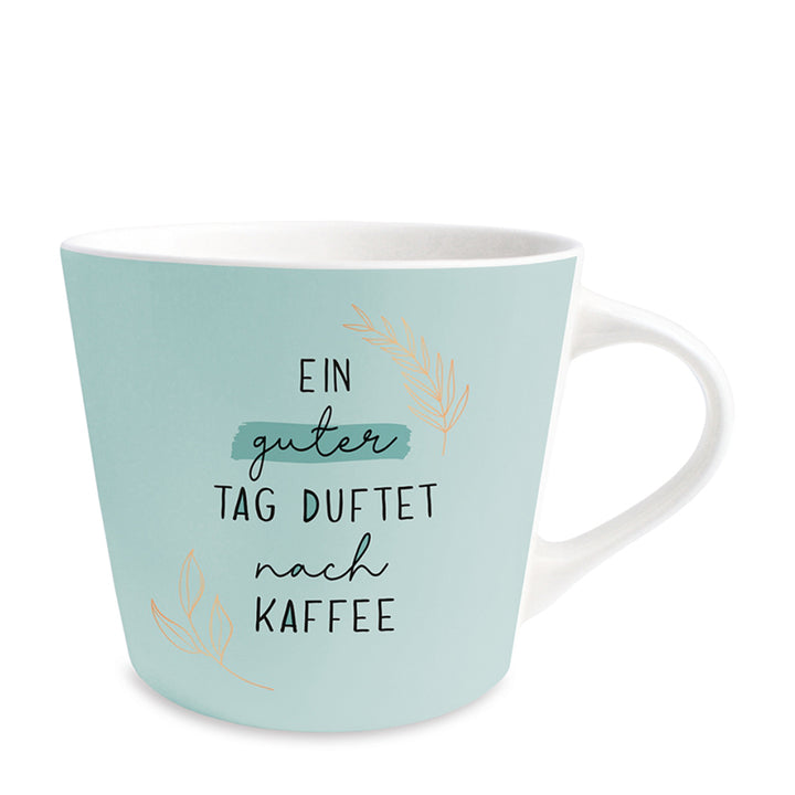 Tasse Ein guter Tag Blaugrün