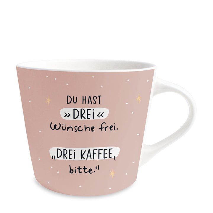 Tasse Drei Wünsche Altrosa