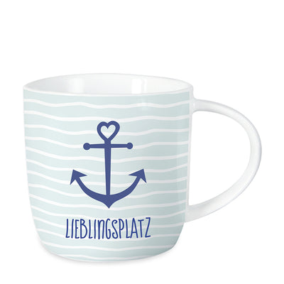 Tasse Lieblingsplatz Hellblau