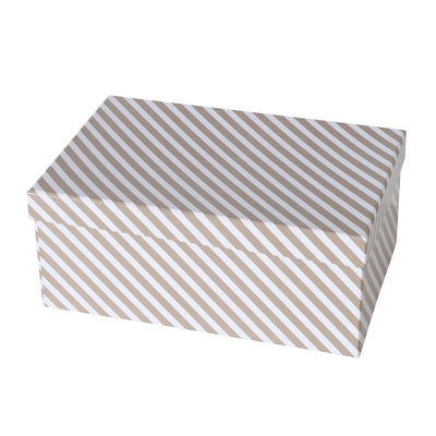 Geschenkbox Stripes beige