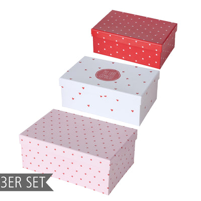 Geschenkboxen Arvid 3er-Set mittel