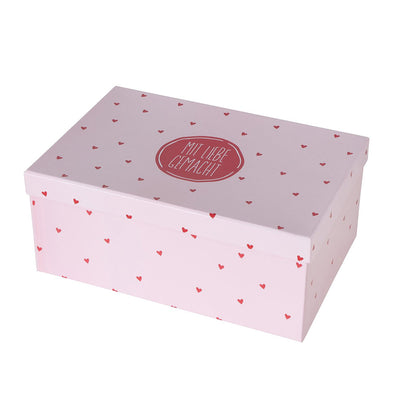 Geschenkbox Herzchen rosa