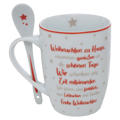 Becher Weihnachten zu Hause weiß