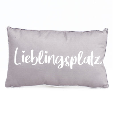 Kissen Lieblingsplatz hellbraun