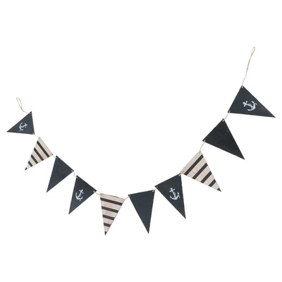 Girlande Matrosenfest schwarz-beige