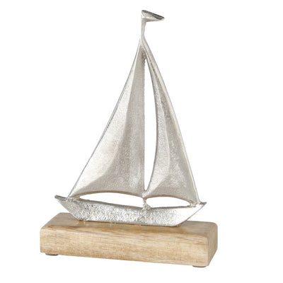 Dekoaufsteller Sailor silberfarben klein