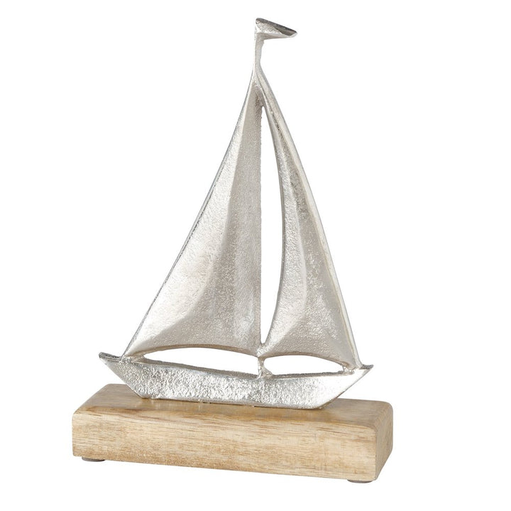 Dekoaufsteller Sailor silberfarben klein