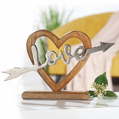 Holzherz „Love“