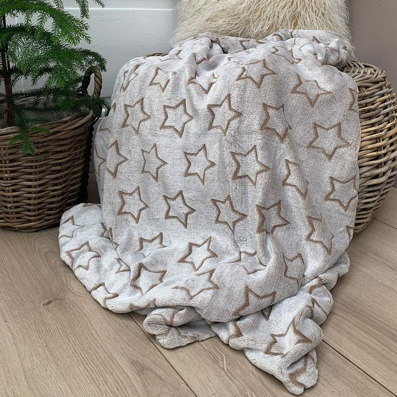 Decke Sterne Beige