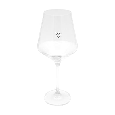 Eulenschnitt Weinglas Herz 490 ml