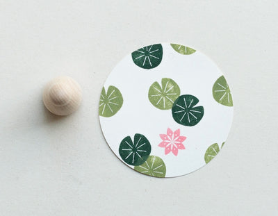 Perlenfischer Stempel „Seerosenblatt“