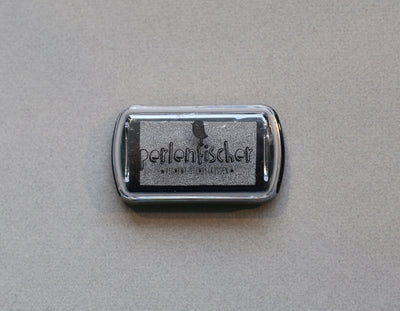 Perlenfischer Stempelkissen mini silberfarben