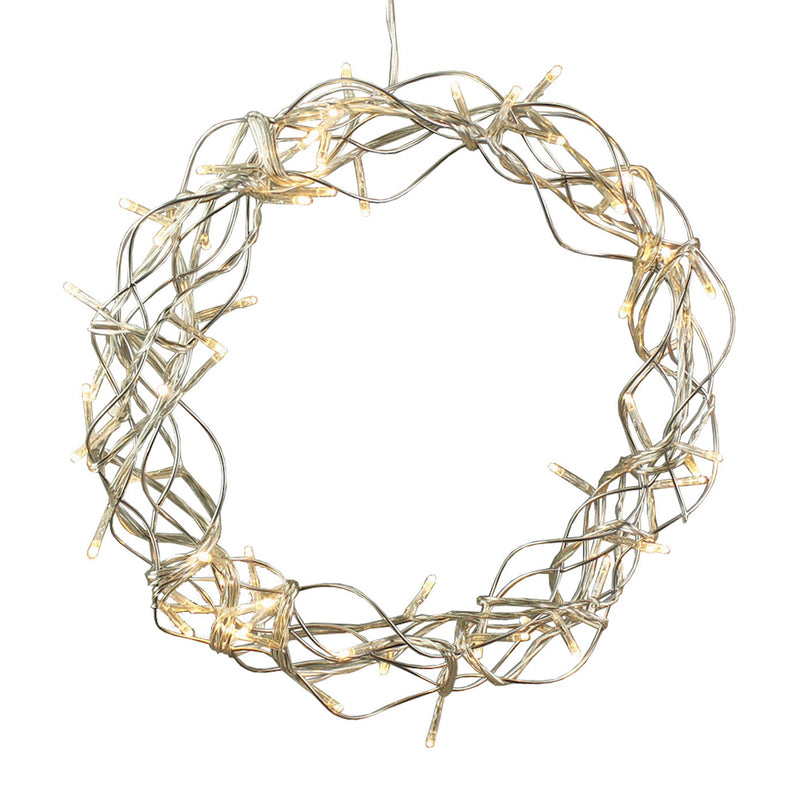 LED - Kranz mit 60 Lichtern