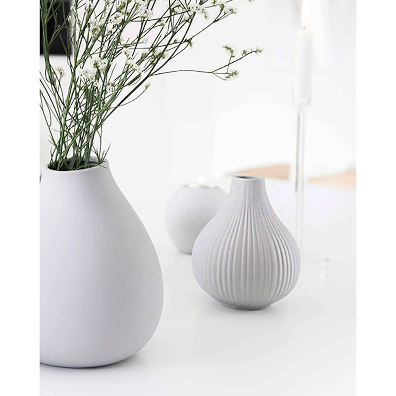 Storefactory EKENÄS Keramik Vase light grey L