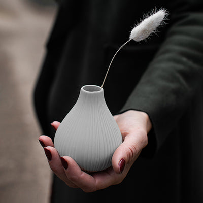 Storefactory EKENÄS Keramik Vase light grey S