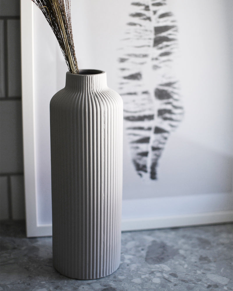 Storefactory ÅDALA Keramik Vase light grey