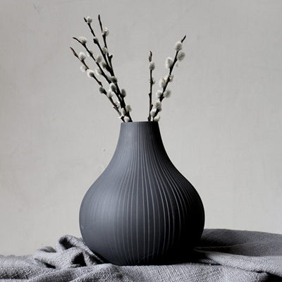Storefactory EKENÄS Keramik Vase dark grey XL