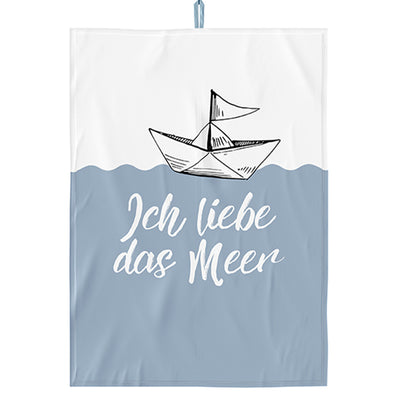 Geschirrtuch Ich liebe das Meer