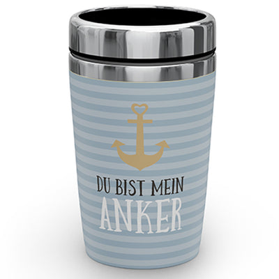 Thermobecher to go Du bist mein Anker