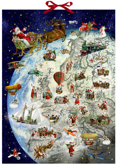 Coppenrath nostalgischer Adventskalender Der Dienstplan des Weihnachtsmanns