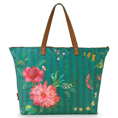 Pip Studio Strandtasche Fleur Grandeur grün
