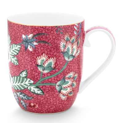 Pip Studio Tasse Flower Festival Dunkelrosa Klein