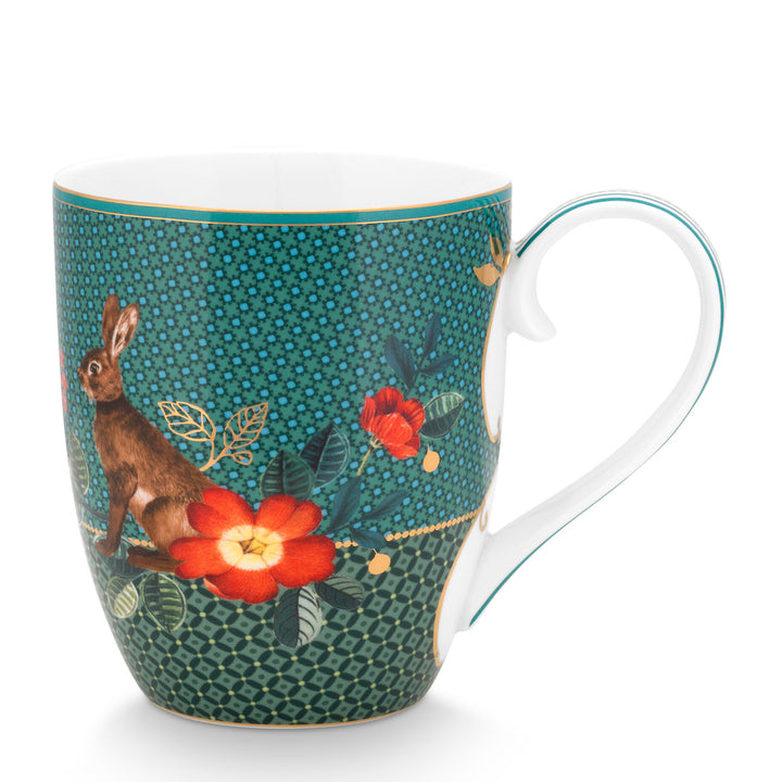 Pip Studio Tasse Winter Wonderland Hase Grün XL