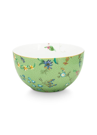 Pip Studio Schale Jolie Blumen grün mittel